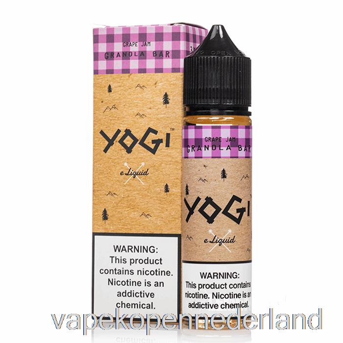 Elektronische Sigaret Vape Druivenjam Mueslireep - Yogi E-vloeistof - 60ml 0mg